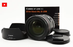 [NEAR MINT w/ Lens Hood] Canon EF 24-70mm f/4 L IS USM AF Zoom Lens From Japan - Picture 1 of 12