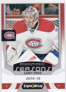 19/20 SYNERGY..CAREY PRICE..SENSATIONAL SEASONS..CARD # SS-9..CANADIENS - Picture 1 of 1