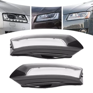 Par de cubiertas de lentes de faros laterales izquierdo+derecho para Audi A5 S5 RS5 2008-2012 - Imagen 1 de 8