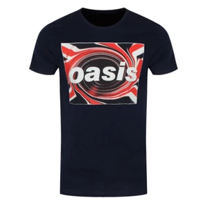 Oasis T-Shirt Union Jack Noel Liam Gallagher Official Band New Navy - Picture 1 of 4