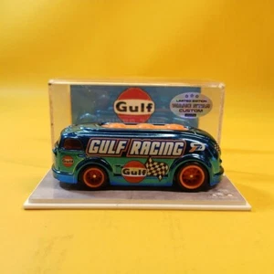Hot Wheels HAULIN GAS Blu CROMO GOLFO (WANGSTAR CUSTOM) METALLO/METALLO VERI PILOTI - Foto 1 di 15