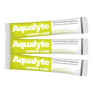 Aqualyte Electrolyte Drink Lemon Lime 25g Sachets Box of 50 | Rapid Hydration AU - Foto 1 di 1