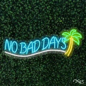 NEW "NO BAD DAYS" 36x14 LED FLEX WALL SIGN COLOR OPTIONS & REMOTE LF183 - Picture 1 of 4