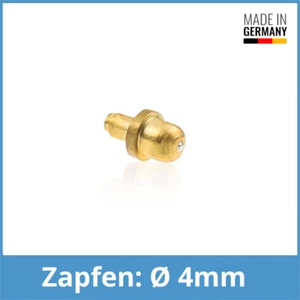 DIN 3402A K1 4mm Messing Kugelschmiernippel Schmiernippel - Picture 1 of 1
