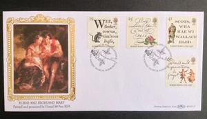 GB Benham 1996 Robert Burns set sulla copertina del primo giorno - Writers' Museum (Rose) SHS - Foto 1 di 1