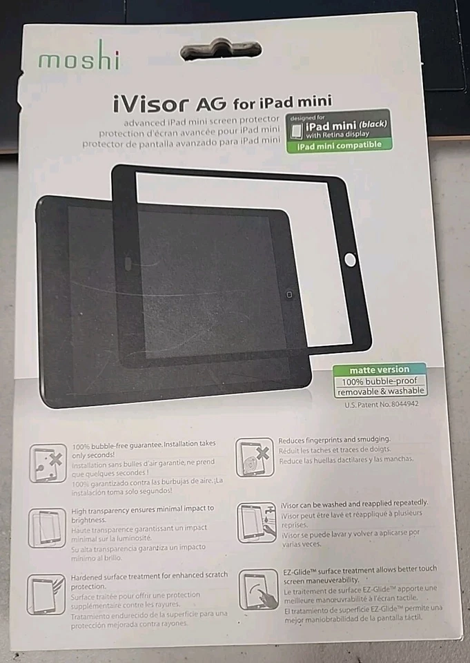 Moshi iVisor AG Screen Protector for iPad Mini 1st Gen(Matte) - Anti-Fingerprint - Image 1 of 3
