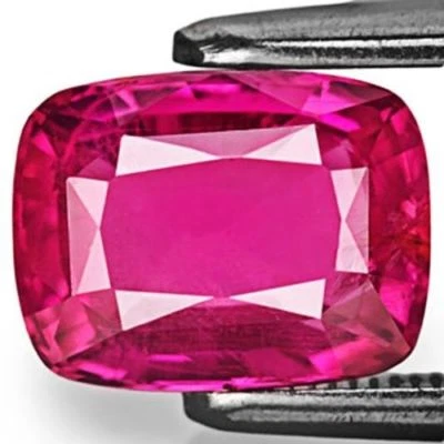 IGI Certified MOZAMBIQUE Ruby 2.56 Cts Natural Untreated Intense Pinkish Red - Image 1 of 4