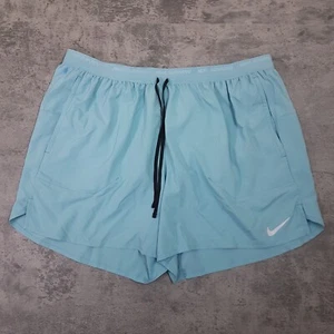 NIKE Dri-Fit Stride 5" Brief Lined Running Shorts Mens Size 2XL Turquoise Blue - Picture 1 of 9