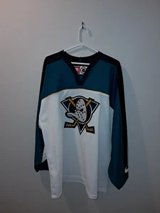 Camiseta deportiva de hockey Nike Anaheim Mighty Ducks NHL 2000 de colección grande - Imagen 1 de 6