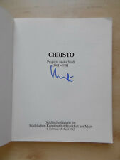 Christo Autogramm signed Buch "Projekte in der Stadt 1961-1981"