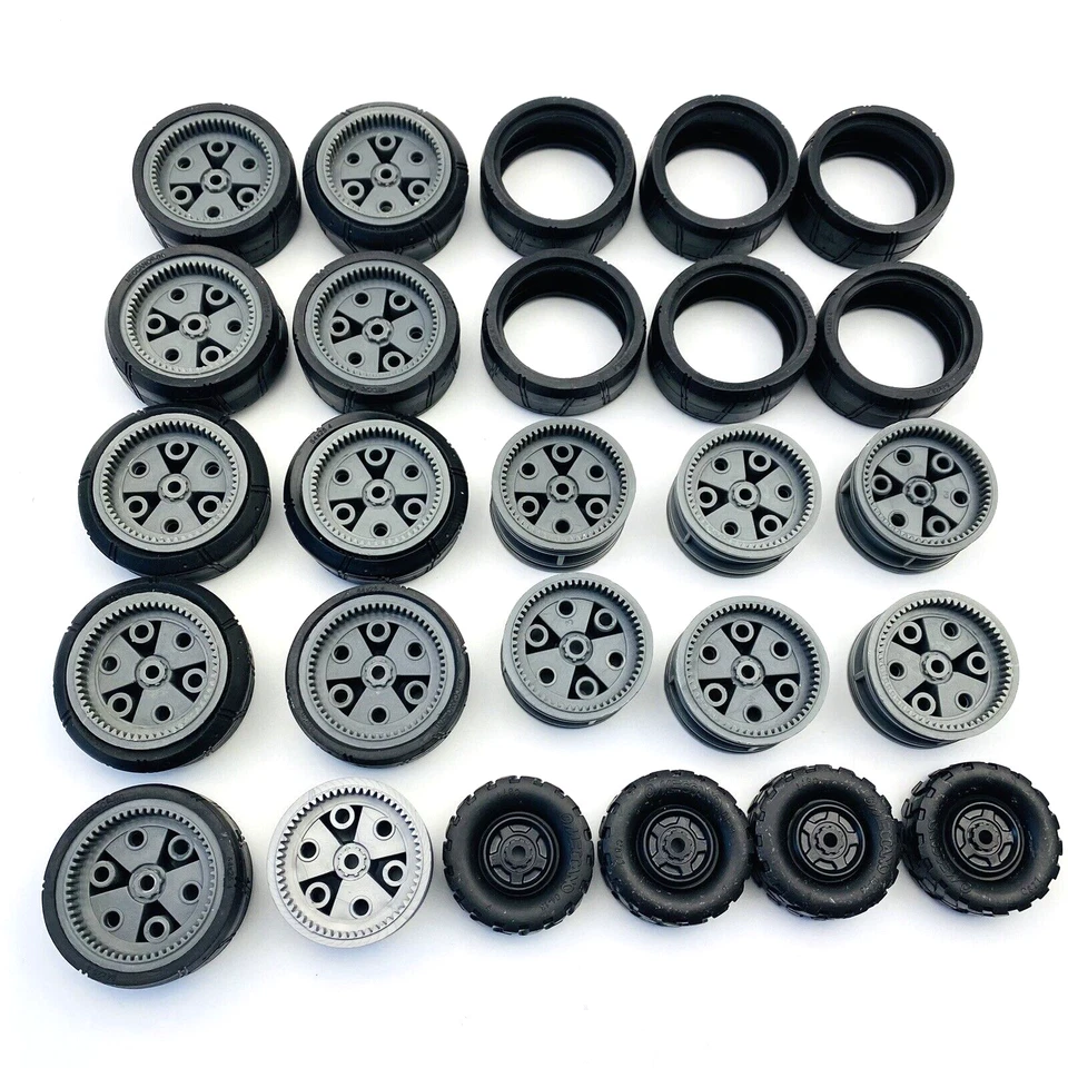 Modern Meccano Erector Set Tire Wheels - Replacement Parts - Image 1 of 4