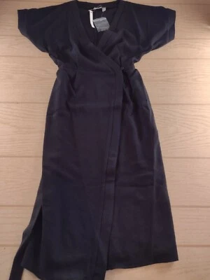 Mini vestido envolvente sintético de ASOS, negro, talla 4 nuevo con etiquetas lindo trabajo elegante Foto 1 de 4