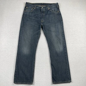 Levis 501 Jeans Herren 36x30 Blau Denim Button Fly Freizeit Alltag Workwear Hose - Bild 1 von 18