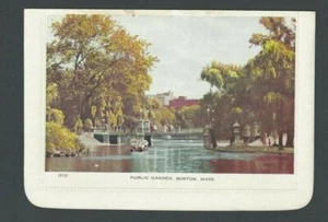 Ca 1930 Boston MA Giardini Pubblici su cartolina lettera illustrata con dati-- - Foto 1 di 2