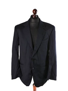 Givenchy Classic Navy Single-Breasted Mid-Length Blazer Size L/UK42/EU52/IT52 - Picture 1 of 6