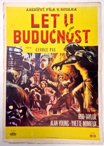 LA MACCHINA DEL TEMPO PAL FANTASCIENZA ROD TAYLOR 1960 MIMIEUX RARO POSTER FILM YUGO - Foto 1 di 2