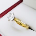 Solitaire Diamond and 18ct gold engagement ring, with beautiful 1.06ct diamon...