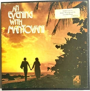 VINTAGE REEL TO REEL AN EVENING WITH MANTOVANI 4 TRACK STEREO TAPE 7 1/2 IPS - Picture 1 of 3