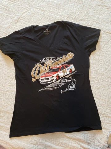 Nascar Matt DiBenedetto Shirt Ladies Medium Black Wood Brothers Race Racing Cover