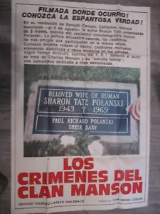Kinoplakat Filmplakat Charles Manson Family True Crime Sharon Tate Grab Movie - Bild 1 von 3