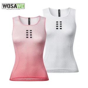 WOSAWE Women Cycling Breathable Vest Summer Quick Dry Tank Top Sport Undershirt - Picture 1 of 11
