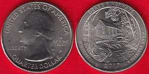 USA Quarter (1/4 dollar) 2017 P mint "Ozark Riverways, Missouri" UNC - Picture 1 of 1