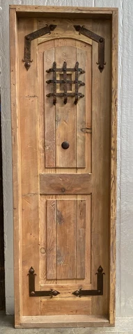 Rustic reclaimed lumber pantry linen door 26 X 79 left hand 1.75" 5.25 jamb Cover