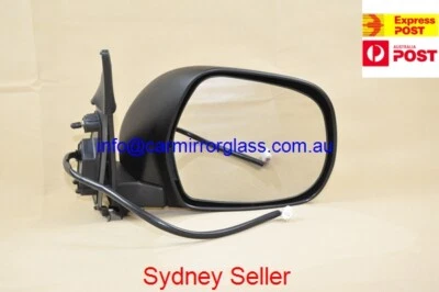 NEW DOOR MIRROR FOR TOYOTA HIACE 2005-2013 RIGHT DRIVER SIDE (BLACK, ELECTRIC) — 第 1/4 张图片