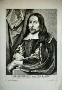 Kupferstich Christoffel Christoffel Jacobsz van der Laemen nach van Dyck 1690 - Bild 1 von 7