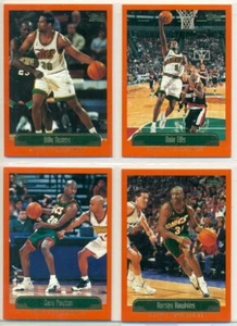 NBA-BASKETBALL INSERT TRADING CARD LOT-1999-TOPPS-SEATTLE SUPERSONICS-4 CARDS - Picture 1 of 2