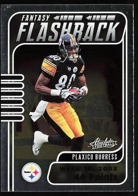 2020 Panini Absolute Fantasy Flashback Plaxico Burress #FF-PB Steelers - Image 1 of 2