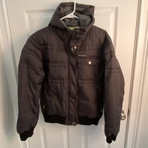 ROSSIGNOL Ski Jacket Womens Size Large Puffer Goose Down Insulated Snow Hooded - Picture 1 of 16
