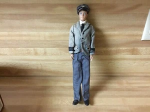 vintage (barbie) ken doll with military uniform clothes hat and shoes blue eyes - Picture 1 of 13