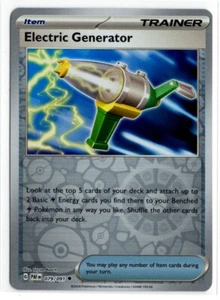 Pokemon Paldean Fates Reverse Holo 079/091 Electric Generator - Picture 1 of 1