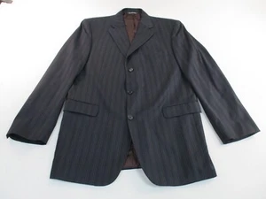 Jack Victor Loro Piana Wool Blazer Sports Coat 44L Mens Black Viking CT - Picture 1 of 14