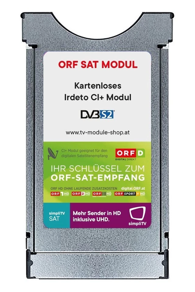 ORF Digital HD / CI+ Modul  /  Kartenlos / Neu und Freigeschaltet für 5 Jahre - Bild 1 von 1