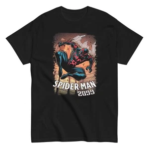 Spider Man 2099 Animated T Shirt Mens Licensed Marvel Comic Avengers Tee Black - Picture 1 of 2