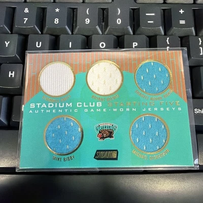 2000-01 Stadium Club Starting Five Game Jerseys Bryant Reeves Mike Bibby 4/25 SP - Image 1 of 2