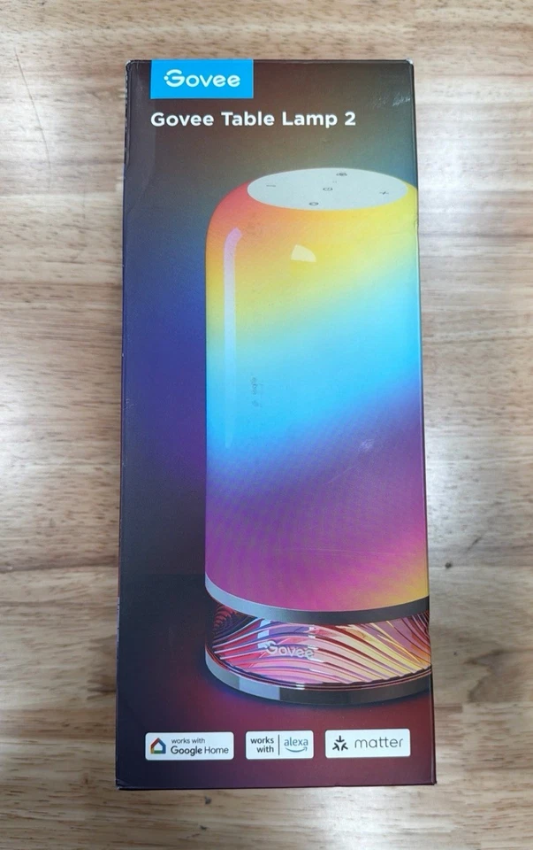 Govee RGBIC Smart Table Lamp 2, Touch Bedside Small Table Lamp Work with Matt... - Image 1 of 1