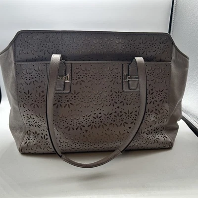 Coach Taylor Eyelet Satchel Tope, Lattice Leather F27391 Handbag - Image 1 of 4