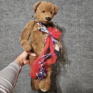 Vintage Bearly There Company Brown Bear Designed By Linda Spiegel Posable Teddy - Picture 1 of 11