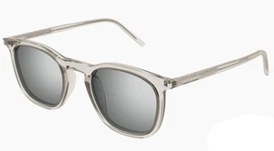 Nuevo Unisex Saint Laurent 623-004 49 49 mm Beige Gafas de sol Italia - Imagen 1 de 4
