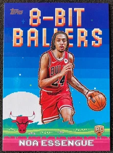 2025-26 Topps #8B-38 Noa Essengue 8-Bit Ballers. Chicago Bulls - Bild 1 von 2