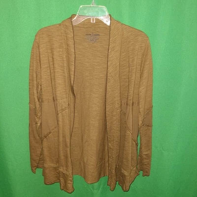 2179) NUEVO CON ETIQUETAS NEON BUDDHA Medio Frente Abierto Algodón Camiseta Top Marrón Nuevo  Foto 1 de 4