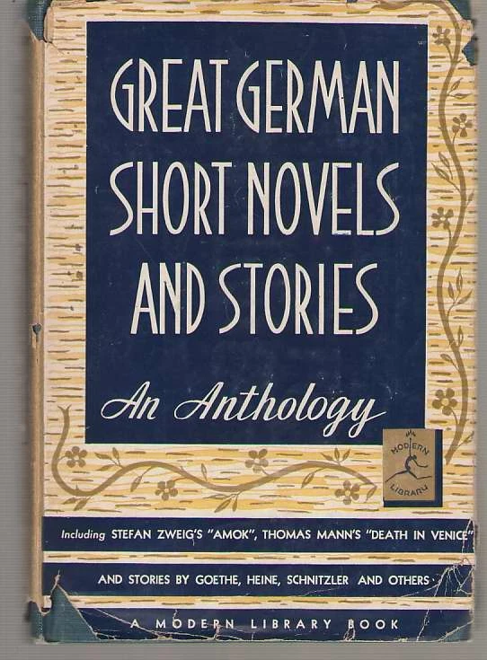 Great German Short Novels and Stories  ed by Bennet Cerf - Modern Library 108.2 - Image 1 of 1