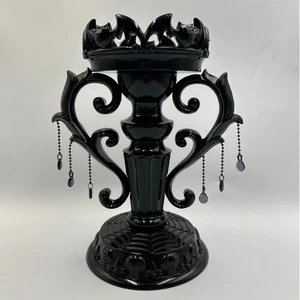 Bath & Body Works Halloween nero viola pipistrello candelabro portacandele piedistallo - Foto 1 di 4