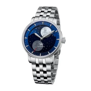 WM Watch - WM142 Mondphasenuhr 41mm Modifiziert 7200A Uhr 5ATM Herren Automatik... - Bild 1 von 6