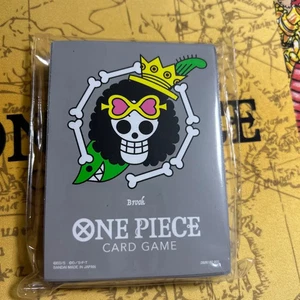 One Piece Official Limited Card Sleeve Premium Mat Brook 70 Sleeves Japanese NEW - Picture 1 of 2