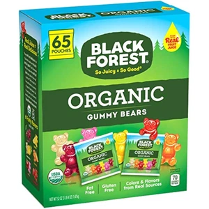 Black Forest Organic Gummy Bears Candy, 0.8 Ounce Pouches, 65 Count - Picture 1 of 6