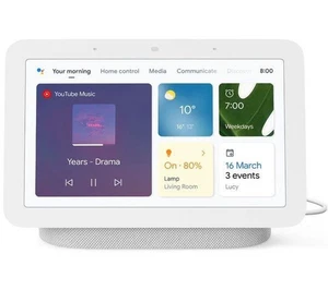 Google Nest Home Hub 7" Altavoz Inteligente y Pantalla Asistente de Control por Voz - Tiza - Imagen 1 de 12